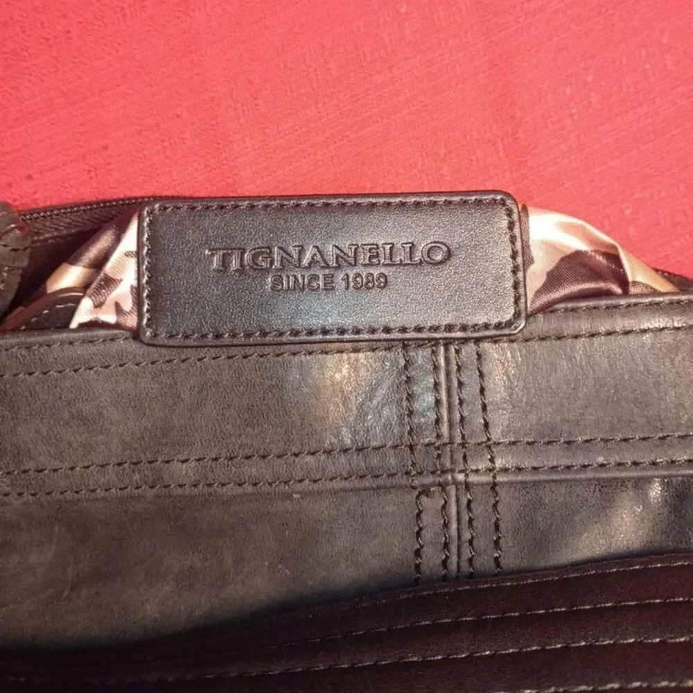 Tignanello Vintage mix black leather bag